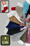 Winter Towel Booties Socks (4 Pairs) Women's Thick Thermal Socks
