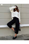 Crepe Fabric Plus Size Balloon Pants - 3