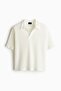 Loose Fit Jacquard-knit polo shirt