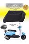 Arora Dazzle 125 Rear Bag Compatible Black Motorcycle Tarpaulin, Cover