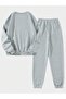 3 Thread California Summer Sweatshirt Sweatpants Jogger - Gray Printed Sweatpants Set Crew Neck - 2