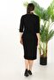 Collared Ribbed Zippered Pocketed Button Detailed Midi Dress 7094 - 4
