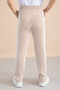 Ribbed Tan Striped Boy's Elastic Waist Trousers 20376 - 6