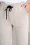 Ribbed Brown Striped Boy's Elastic Waist Pants 20377 - 3