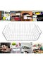 Lightweight Metal Under Shelf Storage Basket (Large,40 X 26 X 14cm) - 2 Pieces