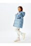 Hooded Inflatable Coat Zipper Closure Cuffs Elastic