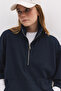 Sweatshirt with Half Zipper Modal - 6