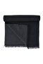 Black Double Sided Scarf - 4