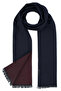 Navy Blue Double Sided Scarf - 2