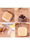 600ML Square Glass Jar with Bamboo Lid & Spoon – Airtight Storage for Sugar, Coffee - 7
