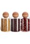 500ML Glass Food Storage Canister with Airtight Cork Lid – Clear Jar for Tea, Coffee & Pantry