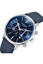 LC08043.399 Men Multi Function Display Watch & Leather Strap Dark Blue - 5