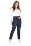 Women's Large Size High Waist Tight Long Lycra Jeans 65N38091 - 4