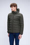 Khaki Regular Fit Judge Collar Hooded Coat