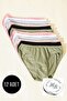 Women's 12-Pack Cotton Twill Soft Matte Color Bikini (Breather Texture Fabric)