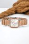 Steel Band Steel Case Women's Wristwatch, 3 Atm Waterproof Rose-Silver Zmfer174 - 2