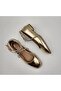 Women's Genuine Leather Stone Ballet Flats - 4