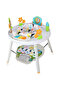 4-IN-1 Activity Jumper/Feeding Chair/Drawing Table/Playing Station w/Musical Mat, Detachable Toys