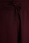 Bordo Rahat Kesim Normal Bel Bürümcük/Dokulu Örme Şort TWOSS22SR0212 - 5