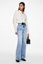 Damen-/Mädchenjeans Hellblauer Denim - 4