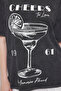 Antrasit Kalın Pamuklu Yıkamalı Baskılı Oversize/Geniş Kalıp Örme T-shirt TWOSS25TS00103 - 3