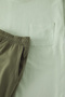 Mint -Haki Regular Fit %100 Pamuk Örme Şortlu Pijama Takımı TMNSS25PT00033 - 4
