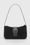 Suede Black Buckle Shoulder Bag 268
