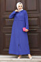 Pat Detailed Zippered Ferace TSD240212 Cobalt Blue - 4