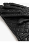 Glove faux leather quilted belt detailed - 3