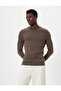 Knitwear Sweater High Neck Basic Textured Cotton Blend