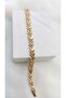 V Design Xuping Gold Bracelet with Stone