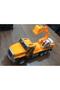 Toy Construction Trucks Digger Mixer Case Carrier Set of 3 Metal - 2