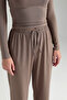 Ultra Soft Lace-Up Trousers Mink - 5