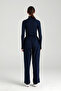 Ultra Soft Lace-Up Trousers Navy Blue - 5