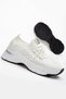 Edwin White Knitwear Lace-Up High Heel Comfortable Mold Sneaker - 3