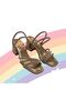 Kafkaslar Girl's Short Heel Stone Evening Dress Shoes