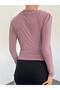 Sandy Blouse with Pleated Shoulders and Gathered Sides - 2