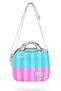 Colorful Striped Shoulder Strap Pc Makeup Bag 16904 - 2