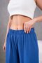 Elastic Waist Comfortable Size Linen Pants - 2