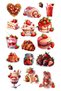 Sweet Themed Sticker Set (6 Sheets 107 Pieces) - 5