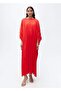 Pleated Three-Quarter Sleeve Dress - 2