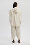 TASSEL DETAILED HOODED LINEN JACKET - 5