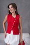 Women's Double Breasted Button Detailed Premium Knitwear Vest - 6