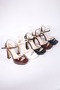 Roclas Series Stone Buckle Heeled Women's Evening Dress Shoes - 5