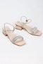 Giselle Beige Heeled Sandals - 3