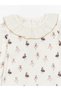 Crew Neck Long Sleeve Printed Baby Girl Blouse and Leggings Pants Set of 2 - 4