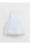 Crew Neck Embroidery Detailed Girl's Dress (S2) - 2
