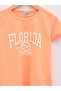 Crew Neck Printed Short Sleeve Girl's T-Shirt (S2) - 3