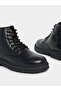 Classic Round Toe Lace Up Ankle Boots - 3