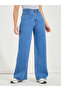 Basic High Rise Full Length Wide Leg Jeans - 2